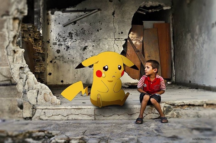 "Είμαι εδώ, ελάτε να με σώσετε": Παιδιά από τη Συρία κρατούν σκίτσα με Pokemon