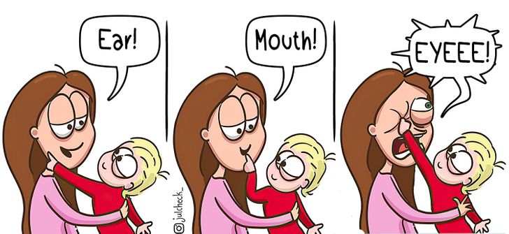 10 σκίτσα που αποδεικνύουν ότι η μητρότητα είναι μια ατελείωτη περιπέτεια